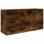 Mueble de pared baño madera ingeniería roble ahumado 80x25x40cm de , Tocadores de baño - Ref: Foro24-860089, Precio: 61,11 €,...
