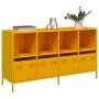 Aparador acero laminado en frío amarillo mostaza 135x39x73,5 cm von , Sideboards - Ref: Foro24-3307164, Preis: 190,24 €, Raba...
