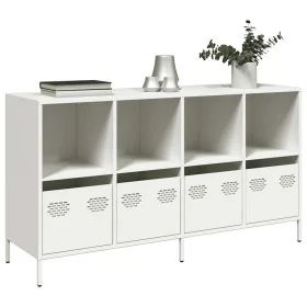 Aparador de acero laminado en frío blanco 135x39x73,5 cm von , Sideboards - Ref: Foro24-3307166, Preis: 190,43 €, Rabatt: %
