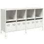 Aparador de acero laminado en frío blanco 135x39x73,5 cm de , Aparadores - Ref: Foro24-3307166, Precio: 190,39 €, Descuento: %