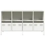 Aparador de acero laminado en frío blanco 135x39x73,5 cm de , Aparadores - Ref: Foro24-3307166, Precio: 190,39 €, Descuento: %