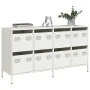 Aparador de acero laminado en frío blanco 135x39x73,5 cm by , Sideboards - Ref: Foro24-3307172, Price: 220,68 €, Discount: %