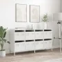 Aparador de acero laminado en frío blanco 135x39x73,5 cm by , Sideboards - Ref: Foro24-3307172, Price: 220,68 €, Discount: %
