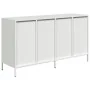 Aparador de acero laminado en frío blanco 135x39x73,5 cm by , Sideboards - Ref: Foro24-3307172, Price: 220,68 €, Discount: %