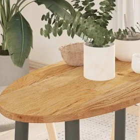 Tablero de mesa ovalado madera maciza de roble 80x40x2 cm von , Tischplatten - Ref: Foro24-4009045, Preis: 43,41 €, Rabatt: %