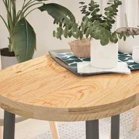 Tablero de mesa ovalado madera maciza de roble 100x50x4 cm by , Table tops - Ref: Foro24-4009066, Price: 98,84 €, Discount: %