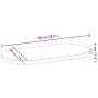 Tablero de mesa ovalado madera maciza de roble 100x50x4 cm von , Tischplatten - Ref: Foro24-4009066, Preis: 98,84 €, Rabatt: %