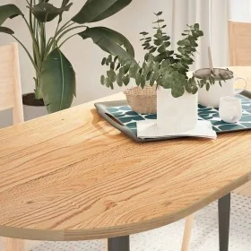 Tablero de mesa ovalado madera maciza de roble 140x60x2 cm von , Tischplatten - Ref: Foro24-4009064, Preis: 107,36 €, Rabatt: %