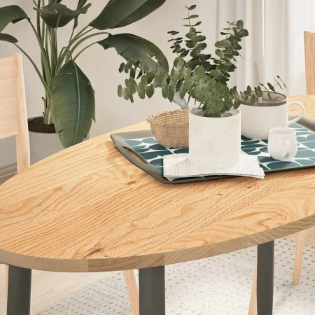 Tablero de mesa ovalado madera maciza de roble 120x60x2 cm by , Table tops - Ref: Foro24-4009039, Price: 88,75 €, Discount: %