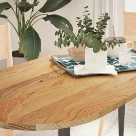 Tablero de mesa ovalado madera maciza de roble 140x60x2 cm by , Table tops - Ref: Foro24-4009072, Price: 103,39 €, Discount: %