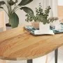 Tablero de mesa ovalado madera maciza de roble 140x60x2 cm by , Table tops - Ref: Foro24-4009072, Price: 103,39 €, Discount: %