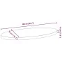 Tablero de mesa ovalado madera maciza de roble 100x50x4 cm von , Tischplatten - Ref: Foro24-4009058, Preis: 100,14 €, Rabatt: %
