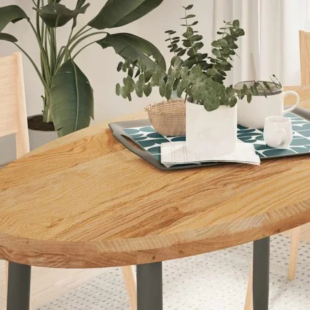 Tablero de mesa ovalado madera maciza de roble 120x60x4 cm by , Table tops - Ref: Foro24-4009051, Price: 151,63 €, Discount: %
