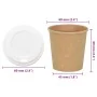 Vasos de café de papel con tapa 1000 uds 4oz 100ml de , Vasos desechables - Ref: Foro24-3325219, Precio: 67,46 €, Descuento: %