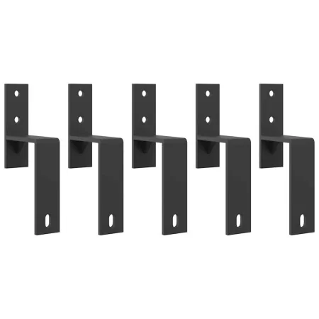 Soportes derivación puerta granero 5 piezas para rieles planos de , Artículos para puertas - Ref: Foro24-4009760, Precio: 29,...
