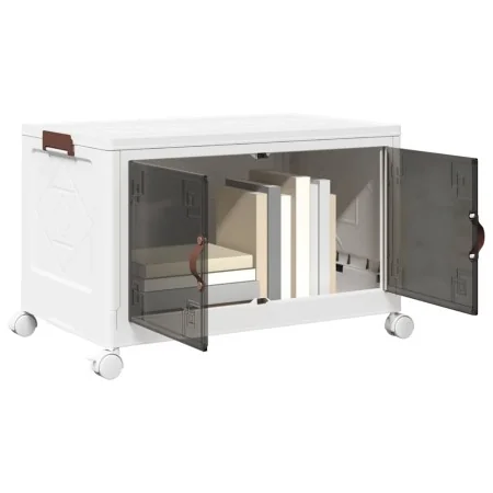 Caja de almacenaje apilable con ruedas 75 L 64x40x41 cm by , Cargo forklifts - Ref: Foro24-4012366, Price: 40,89 €, Discount: %