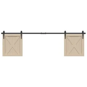 Kit de puerta corredera de armario acero carbono 183 cm von , DIY-Zubehör - Ref: Foro24-4009684, Preis: 32,40 €, Rabatt: %