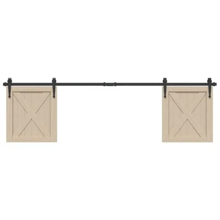 Kit de puerta corredera de armario acero carbono 183 cm de , Accesorios de bricolaje - Ref: Foro24-4009684, Precio: 32,40 €, ...