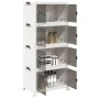 Caja de almacenaje apilable con ruedas 4niveles 75L by , Cargo forklifts - Ref: Foro24-4012372, Price: 114,68 €, Discount: %