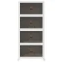 Caja de almacenaje apilable con ruedas 4niveles 75L by , Cargo forklifts - Ref: Foro24-4012372, Price: 114,68 €, Discount: %