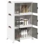 Caja de almacenaje apilable con ruedas 3 niveles 75 L by , Cargo forklifts - Ref: Foro24-4012370, Price: 88,04 €, Discount: %