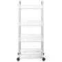 Carro de almacenamiento 4 niveles transparente 37x28x95 cm von , Lastenstapler - Ref: Foro24-4012379, Preis: 35,34 €, Rabatt: %