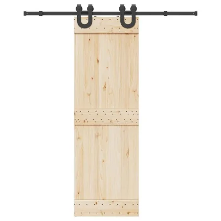 Kit de herrajes para puertas correderas acero negro 183 cm by , Door items - Ref: Foro24-4009720, Price: 40,27 €, Discount: %