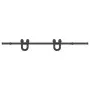 Kit de herrajes para puertas correderas acero negro 183 cm by , Door items - Ref: Foro24-4009720, Price: 40,27 €, Discount: %
