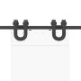 Kit de herrajes para puertas correderas acero negro 183 cm by , Door items - Ref: Foro24-4009720, Price: 40,27 €, Discount: %