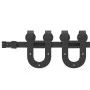 Kit de herrajes para puertas correderas acero negro 183 cm by , Door items - Ref: Foro24-4009720, Price: 40,27 €, Discount: %