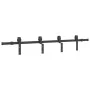 Kit de herrajes para puertas correderas acero negro 183 cm de , Artículos para puertas - Ref: Foro24-4009736, Precio: 81,32 €...