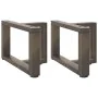 Patas de mesa centro forma T 2uds acero natural 50x25x(30-31)cm von , Tischbeine - Ref: Foro24-4013011, Preis: 77,49 €, Rabat...