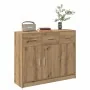 Aparador de madera de ingeniería roble artisan 91x28x75 cm by , Sideboards - Ref: Foro24-855895, Price: 109,53 €, Discount: %