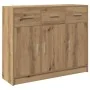 Aparador de madera de ingeniería roble artisan 91x28x75 cm by , Sideboards - Ref: Foro24-855895, Price: 109,53 €, Discount: %