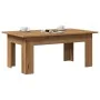 Mesa de centro madera de ingeniería roble artisan 100x60x42 cm by , Coffee table - Ref: Foro24-855959, Price: 56,16 €, Discou...