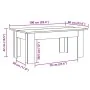 Mesa de centro madera de ingeniería roble artisan 100x60x42 cm by , Coffee table - Ref: Foro24-855959, Price: 56,16 €, Discou...