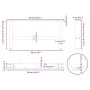 Patas de mesa de centro blanco 2uds acero 60x(30-31) cm de , Patas para mesas - Ref: Foro24-4013265, Precio: 61,61 €, Descuen...