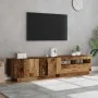 Mueble TV luces LED madera ingeniería envejecida 180x35x40 cm de , Muebles TV - Ref: Foro24-3329163, Precio: 142,97 €, Descue...