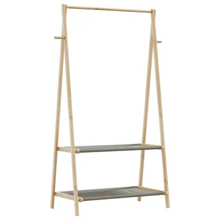 Perchero con estantes bambú 96x45,5x150,5 cm by , Dresser Organizers and Bar Hangers - Ref: Foro24-4008910, Price: 45,52 €, D...