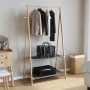 Perchero con estantes bambú 96x45,5x150,5 cm by , Dresser Organizers and Bar Hangers - Ref: Foro24-4008910, Price: 45,52 €, D...