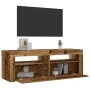 Mesitas de noche con luces LED 2 uds madera vieja 60x35x40 cm by , Nightstands - Ref: Foro24-3329161, Price: 81,82 €, Discoun...