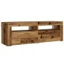 Mesitas de noche con luces LED 2 uds madera vieja 60x35x40 cm by , Nightstands - Ref: Foro24-3329161, Price: 81,82 €, Discoun...