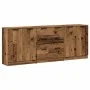 Aparadors 3 uds madera de ingeniería envejecida 60x30x70 cm by , Sideboards - Ref: Foro24-3329225, Price: 199,24 €, Discount: %