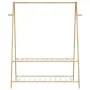 Perchero con estantes bambú 132x45,5x150,5 cm von , Kommoden-Organizer und Bar-Kleiderbügel - Ref: Foro24-4008912, Preis: 54,...