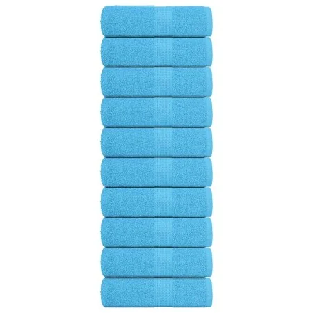 Toallas 10 unidades 100% algodón turquesa 30x30 cm 360 gsm by , Towels - Ref: Foro24-136970, Price: 21,47 €, Discount: %