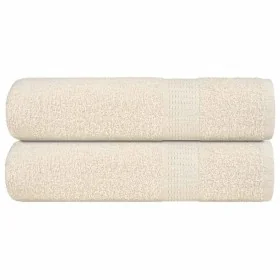 Toallas de mano 2 uds 100% algodón crema 50x100 cm 360 gsm by , Towels - Ref: Foro24-136998, Price: 16,08 €, Discount: %