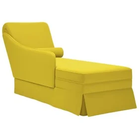 Chaise longue respaldo reposabrazos derecho terciopelo amarillo by , Daybeds - Ref: Foro24-4009788, Price: 133,11 €, Discount: %