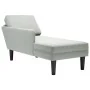 Tumbona almohada y reposabrazo derecho terciopelo gris claro by , Daybeds - Ref: Foro24-4009807, Price: 105,77 €, Discount: %