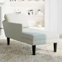 Tumbona almohada y reposabrazo derecho terciopelo gris claro by , Daybeds - Ref: Foro24-4009807, Price: 105,77 €, Discount: %