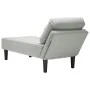Tumbona almohada y reposabrazo derecho terciopelo gris claro by , Daybeds - Ref: Foro24-4009807, Price: 105,77 €, Discount: %